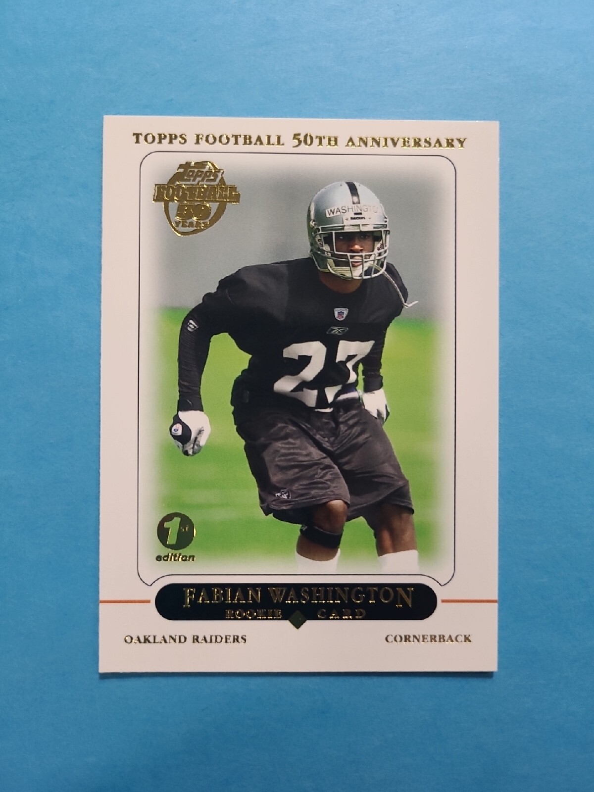 Fabian Washington Topps #377 1st Edition