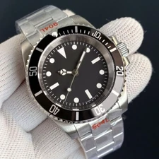 Tandorio Miyota8215 Movement 20BAR 40MM Mechanical Watch Men Classic Black Dial