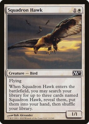 Squadron Hawk *PLAYSET* 4x  MtG m11 2011 Core SP/NM