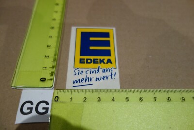 Alter Aufkleber Discounter Supermarkt Lebensmittel EDEKA Sie sind es uns wert