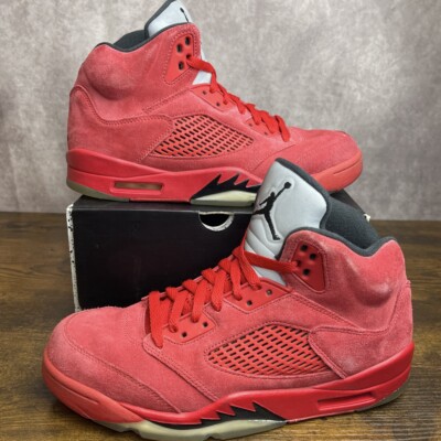 Jordan Air‎ Jordan 5 Retro Red Suede Shoes Mens 9 Basketball Sneakers 136027-602 Nike Air Jordan 5 Retro “Red Suede”136027-602 Men main image 2