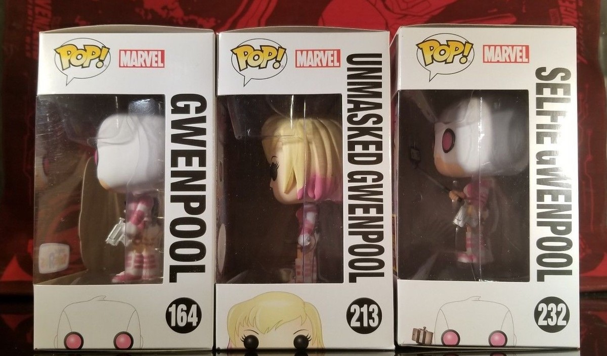 Funko Pop Marvel GWENPOOL - (Masked) #164, (Unmasked) #213