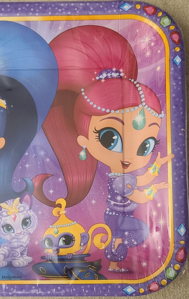 Shimmer and Shine Lunch Plates 8 Per Package Birthday Party Supplies New - Image 3 of 4