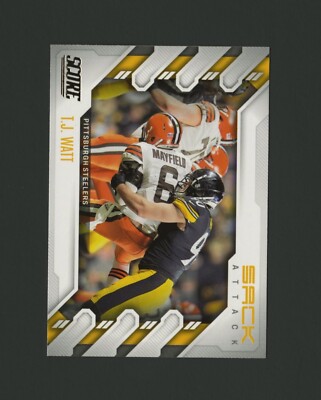 2022 Score T.J. Watt *Sack Attack* #SA-TW Pittsburgh Steelers | eBay