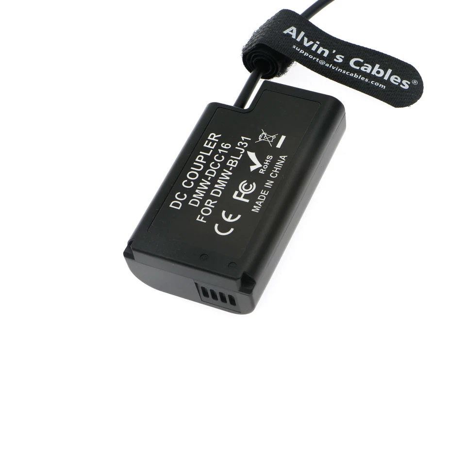 Cable de alimentación de batería ficticia de CC a DMW-DCC16 para Panasonic LUMIX S1 S1M S1RM Foto 2 de 4