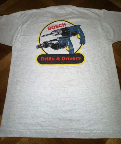 T-shirt homme à manches courtes Screen Stars Bosch Drills & Drivers vintage USA XL - Photo 1 sur 8