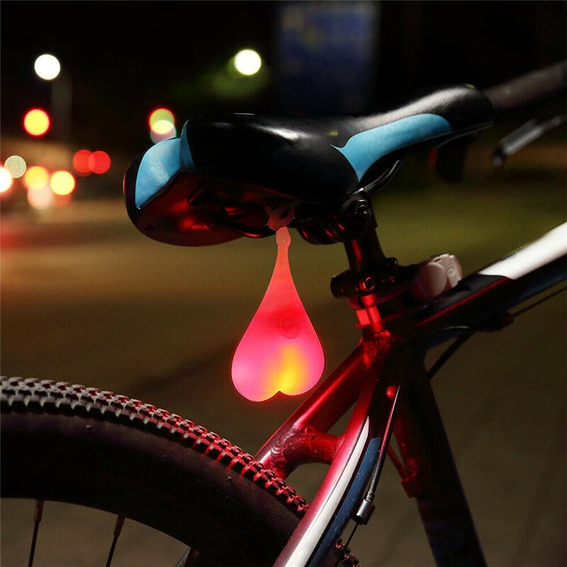 ligning serviet tsunamien Cycling Balls Tail Silicone Light Creative Bike Waterproof Night Safety Egg  Lamp | eBay