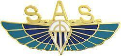SAS SPECIAL AIR SERVICE STUD BACK PIN BADGE - Picture 1 of 1