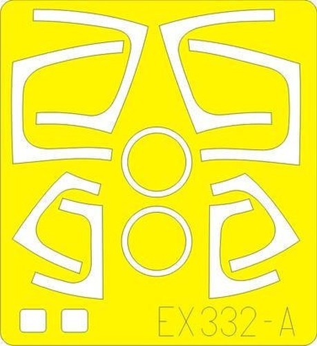 Eduard EX332 1/48 Mask S-3 for Italeri Canopy mask Set