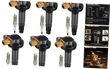 Set of 6 UF646 Ignition Coil Pack and SP534 Spark Plugs Compatible with F-150