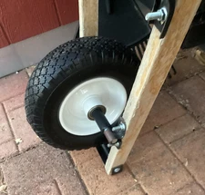 MaxxHaul 50502 12" Flat Free Solid Polyurethane Replacement Tire With 1" Bore