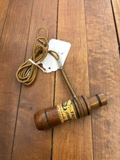 Vintage Faulks Faulk's CH-44 Wooden Goose Call Lake Charles LA USA - EXCELLENT