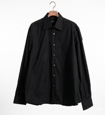 Valentino Black Long Sleeve Button Down Down Dress Shirt Mens Size 43 / 17