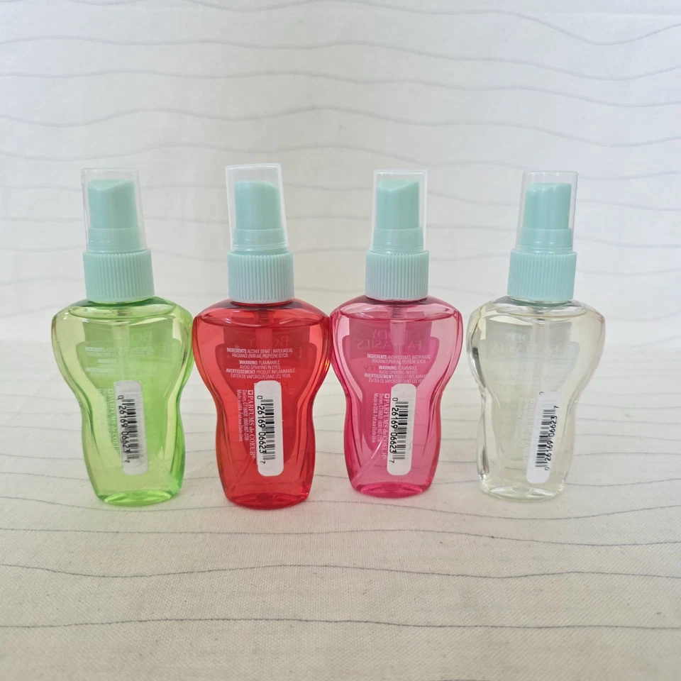 4 Lot Body Fantasies Fragrance Body Spray Apple/White Musk/Pear/Raspberry  NEW - Image 2 of 2