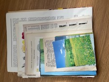 junk journal Pack 75 vintage papers & pages varying sizes mixed media scrap book