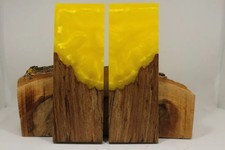 HYBRID STABILIZED MAPLE YELLOW CUSTOM COMPOSITE KNIFE HANDLE MATERIAL (7877)