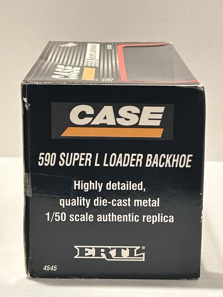 Ertl 1:50 Scale Case 590 Super L Loader Backhoe 1995 NIB NRFB Sealed - Image 2 of 4