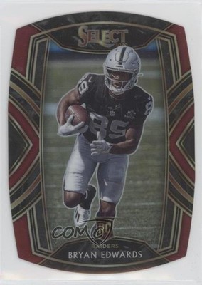 2020 Panini Select Club Level Maroon Prizm Die-Cut Bryan Edwards Rookie RC 00q0