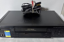 Sony SLV-778HF Video Cassette Recorder Working Condition  Cables