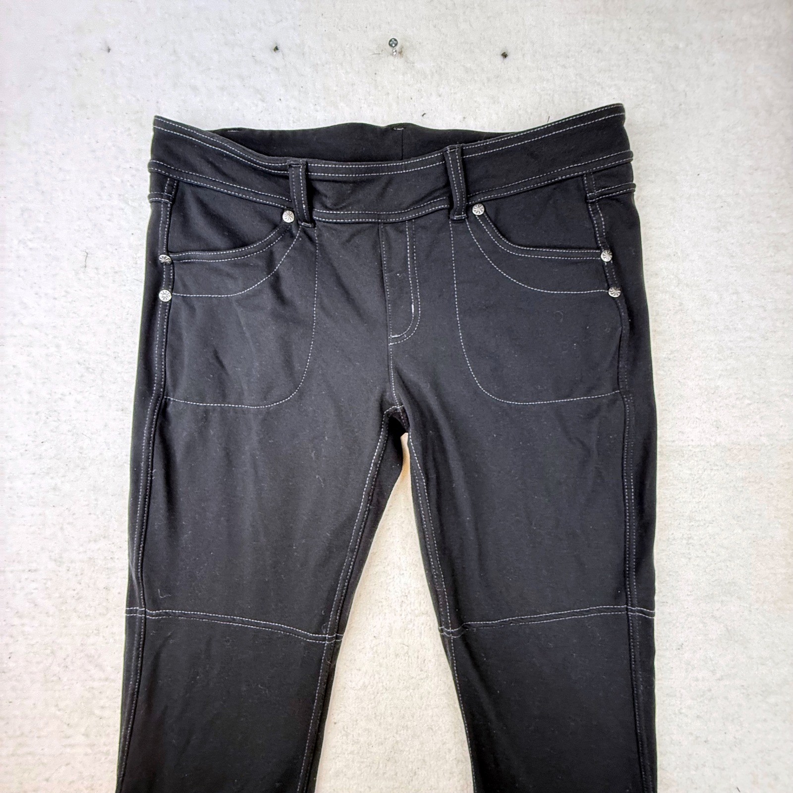 Athleta Black Performance Stretch Pants Womens Si… - image 2