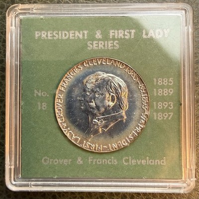 Silver Round President & First Lady Series Grover & Francis Cleveland