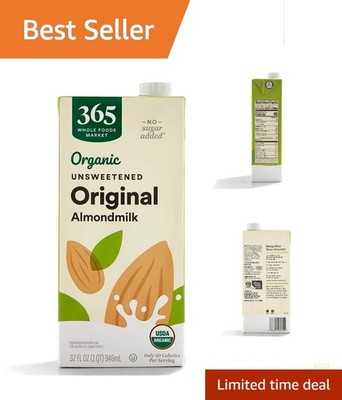 32 Fl Oz Organic Unsweetened Almond Milk - Perfect  Choice, No Added Sugars
