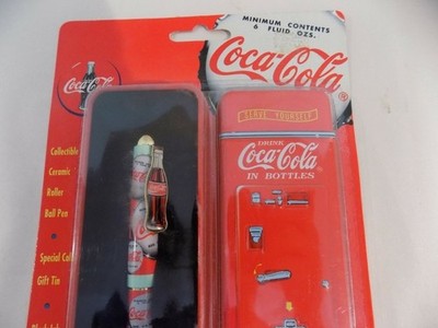 Coca Cola Pen - Collectible Soda Machine Gift Tin - Vintage Sealed Brand New