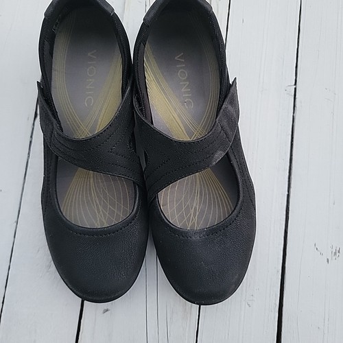 Vionic Ailie Women Black Mary Jane Shoe Size 7 M EUR 37 Pre Owned - Picture 2 of 5