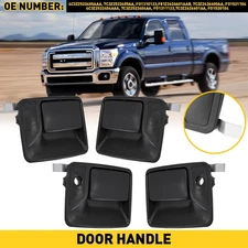 New 4 Piece Exterior Handle Door Set For 1999-2009 Ford Super Duty Crew Cab USA