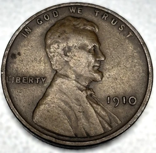 1910 P Lincoln Wheat Cent Penny Fine Condition "Actual Coin Pictured" - 0332