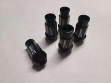 M12 X 1.25 Black D1 Spec Jdm Racing Tuner Lug Wheel Nuts 20pcs Al-7075