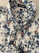 BAD BIRDIE Wild One Floral Golf Polo Shirt Performance Stretch Men's Medium