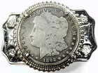*1892 MORGAN DOLLAR BELT BUCKLE* NR #P3004