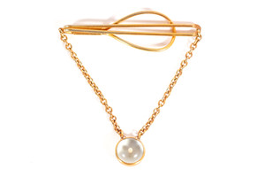 Vintage Mustard Seed Dangling Tie Bar Mathew 17:20 Religious Bible Message