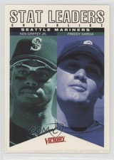 2000 Victory Stat Leaders Checklist Ken Griffey Jr Freddy Garcia #169 HOF 0l2