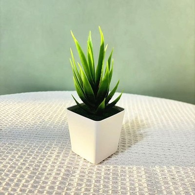 Falsche künstliche Topfpflanze Aloe Deko Haus Kunststoff r