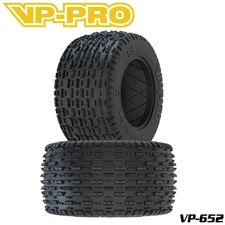 VP-PRO VP-652 Assassin Evo 1/10 Stadium Truck Tire MS2-3 RC Carpet Racing Front