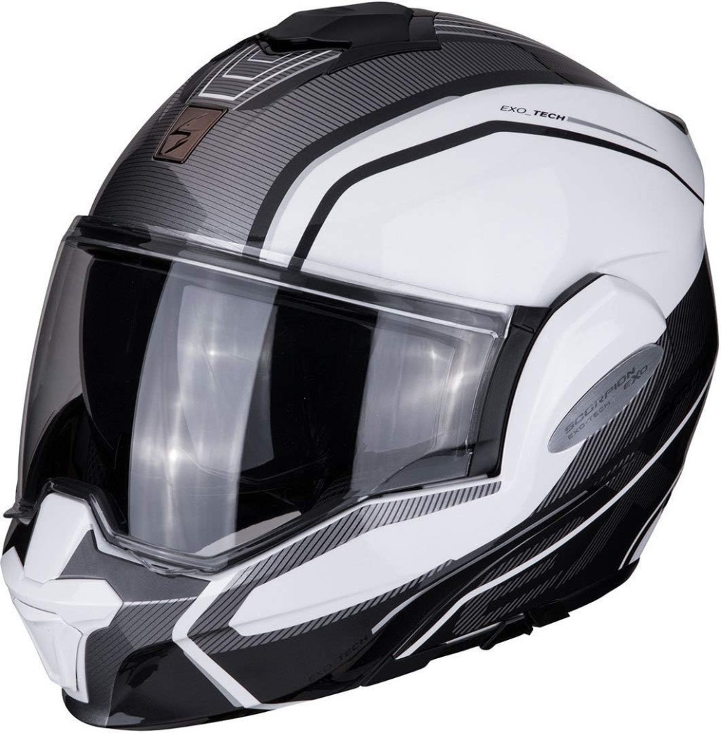 Casque modulable Scorpion EXO-Tech Time-Off XS aux finitions premium mat