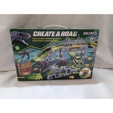 Dino Track Create A Road Dinosaur Park DIY Track 201 Pieces, complete  Cars
