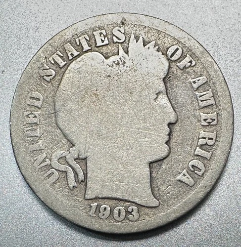 1903-S   BARBER  DIME   NICE DETAIL   KEY DATE #1248