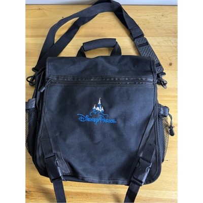 Disney Parks Leed's Embroidered Messenger Style Work Bag Laptop Black Large