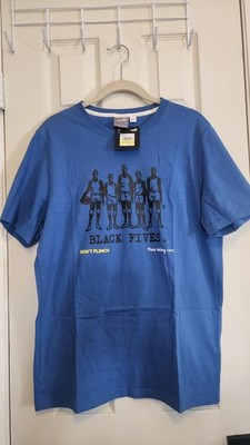 Puma 'Black Fives Basketball' Blue T-Shirt (532264-03) Men's Size M