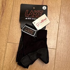 Lake Cycling Gloves MX Vail Crash Protection Pittards Leather Men 9 Black NWT