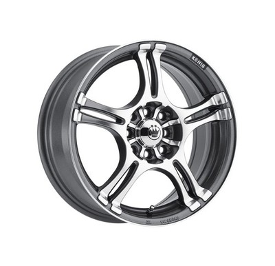 Konig Incident Graphite Machined Wheel (13x5.5''/4x100mm)