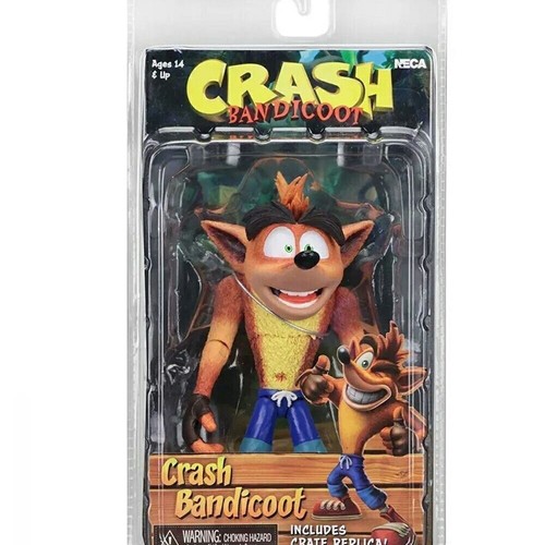 NECA Crash Bandicoot N Sane Trilogy Deluxe Figure With Jet Board Gifts