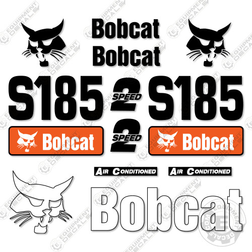Fits Bobcat S185 Decal Kit Skid Steer Decals - 7 YEAR OUTDOOR 3M VINYL!