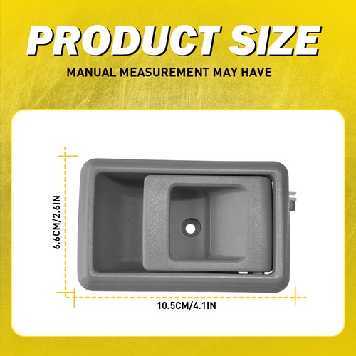 GREY/BLACK For Toyota Landcruiser 75 78 79 Grey Inner Door Handle Left Right - Picture 9 of 36