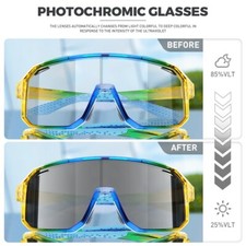 Kids Photochromic Glasses Youth Sports Cycling Sunglasses for 6-14 Boys Girls
