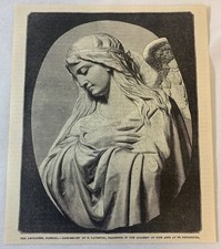 1886 magazine engraving~ ARCHANGEL GABRIEL ~ N. Lapretzki