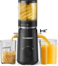 Juicer Machines, TUUMIIST Cold Press Juicer with 5.3" Extra Large Feed Chute ...